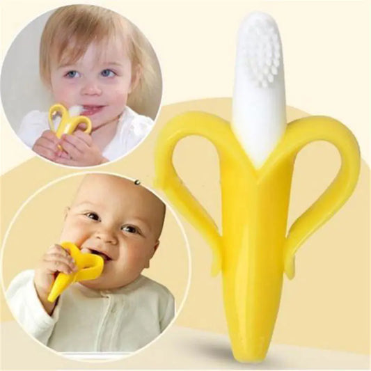 Silicone Baby Teeth Training Toothbrush - Little Sweat Pea